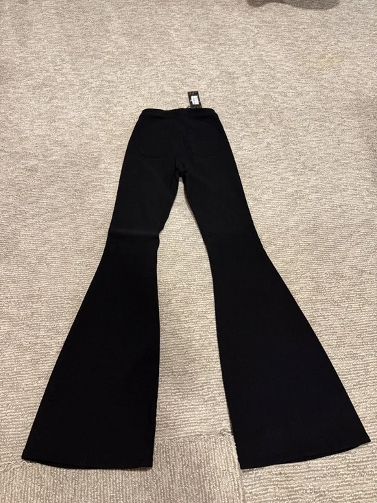 Black High-Waist Bell Bottoms - Picture 3 of 6